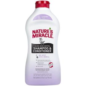 Pioneer Pet Nature's Miracle Skunk Odor Control Shampoo and Conditioner Lavender Scent