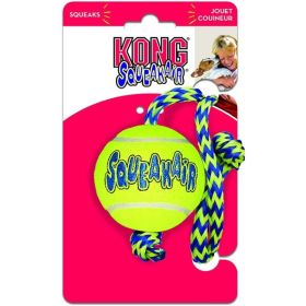 KONG Squeakers Tennis Ball with Rope