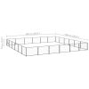 Dog Kennel Black 387.5 ft¬≤ Steel