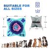 Snuffle Mat for Dogs Cats 25x25 inch Dog Snuffle Mat Interactive Feed Game for Boredom Encourages Natural Foraging Skills and Stress Relief for Small